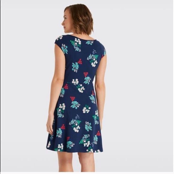 Draper James Floral Ponte A line dress XS spring - Picture 2 of 2